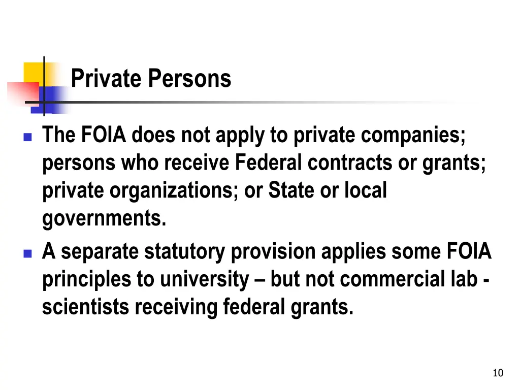 private persons