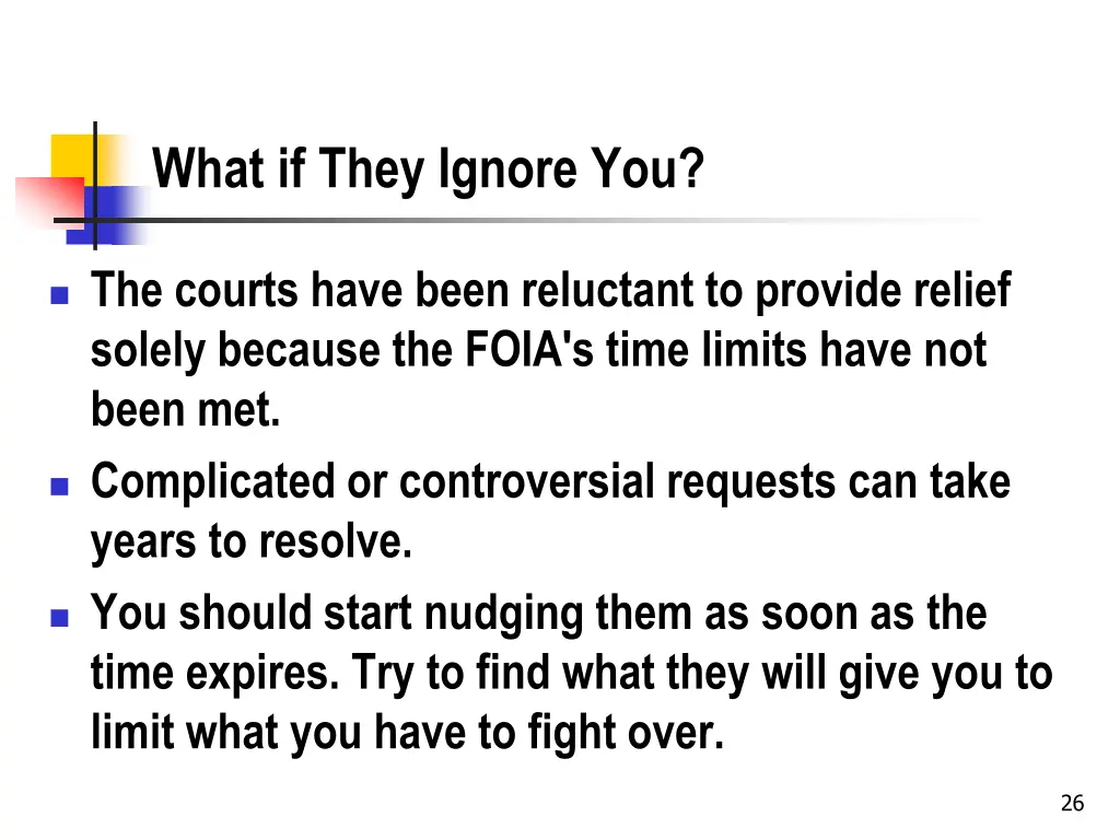 what if they ignore you