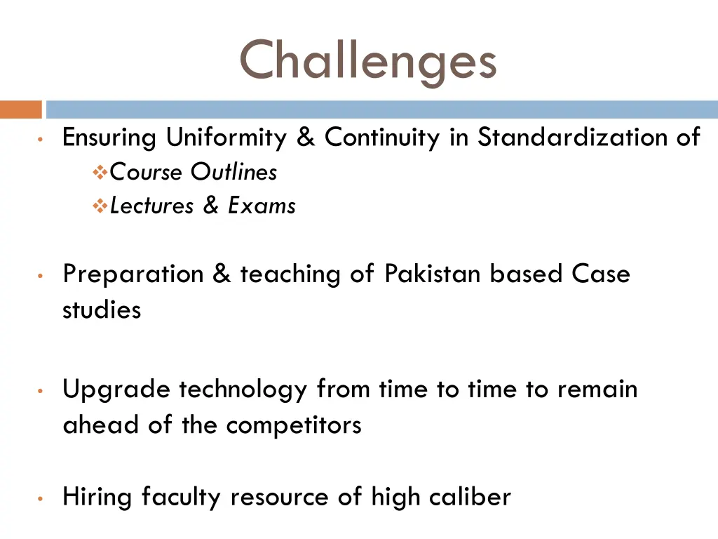 challenges