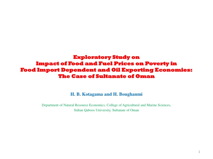 exploratory study on exploratory study on of food