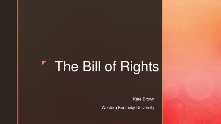 the bill of rights