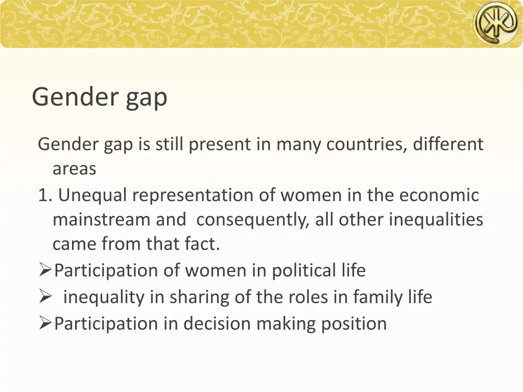 gender gap