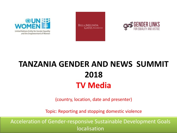 tanzania gender and news summit 2018 tv media
