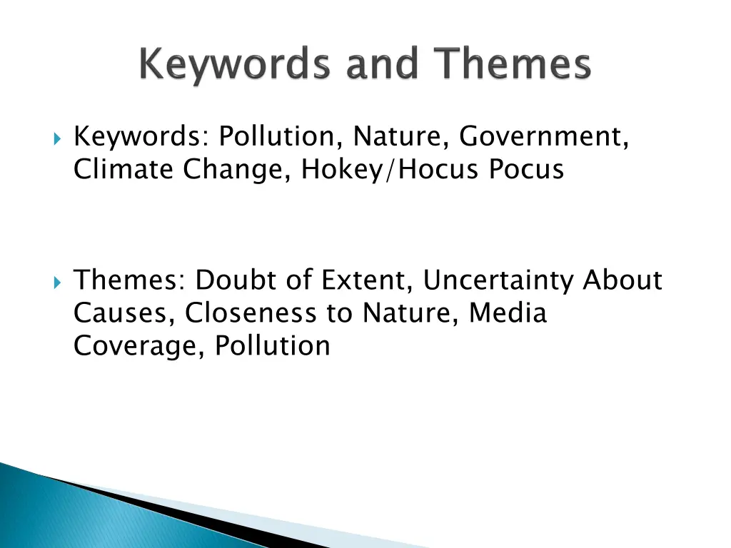 keywords pollution nature government climate