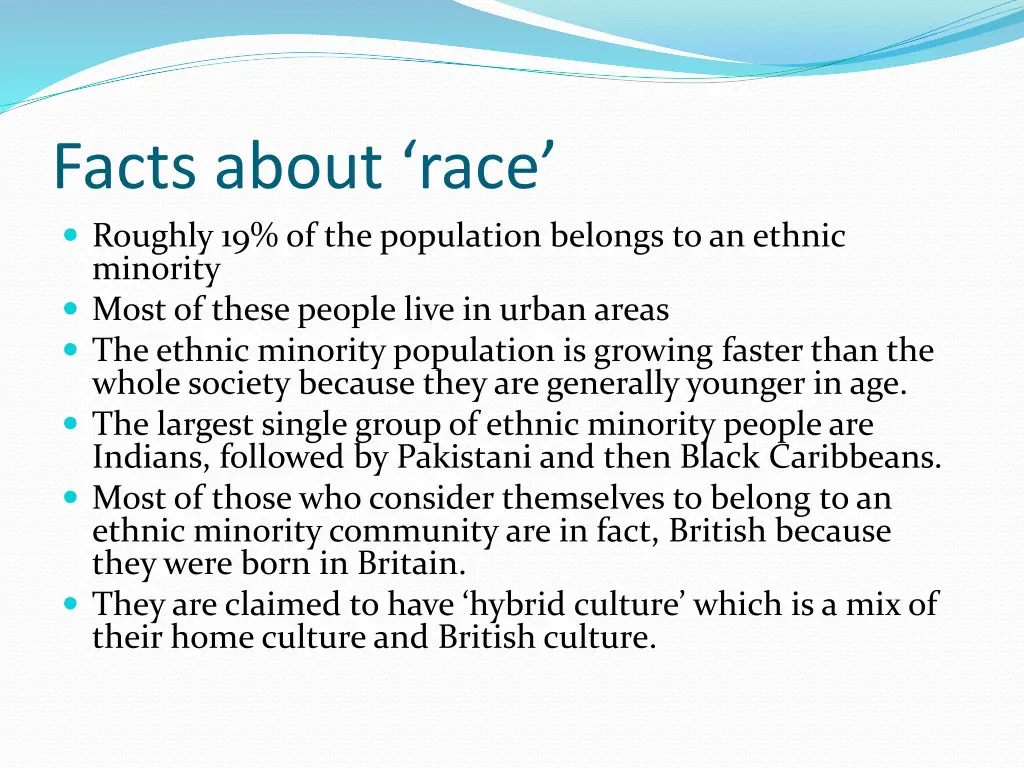 facts about race roughly 19 of the population