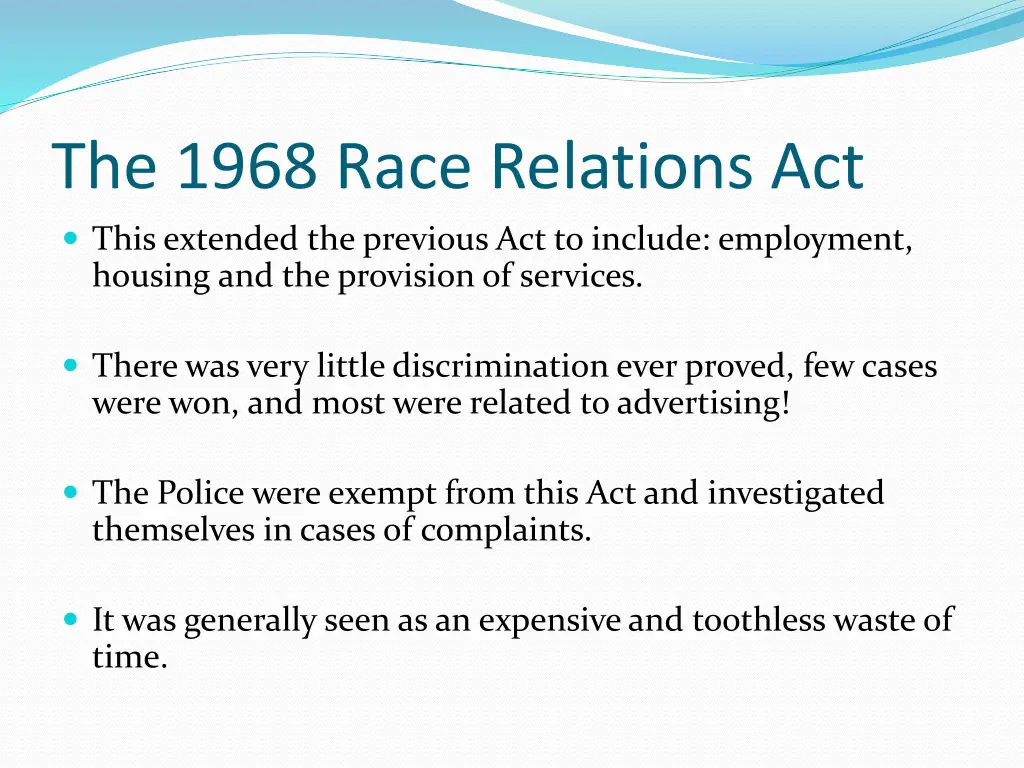 the 1968 race relations act