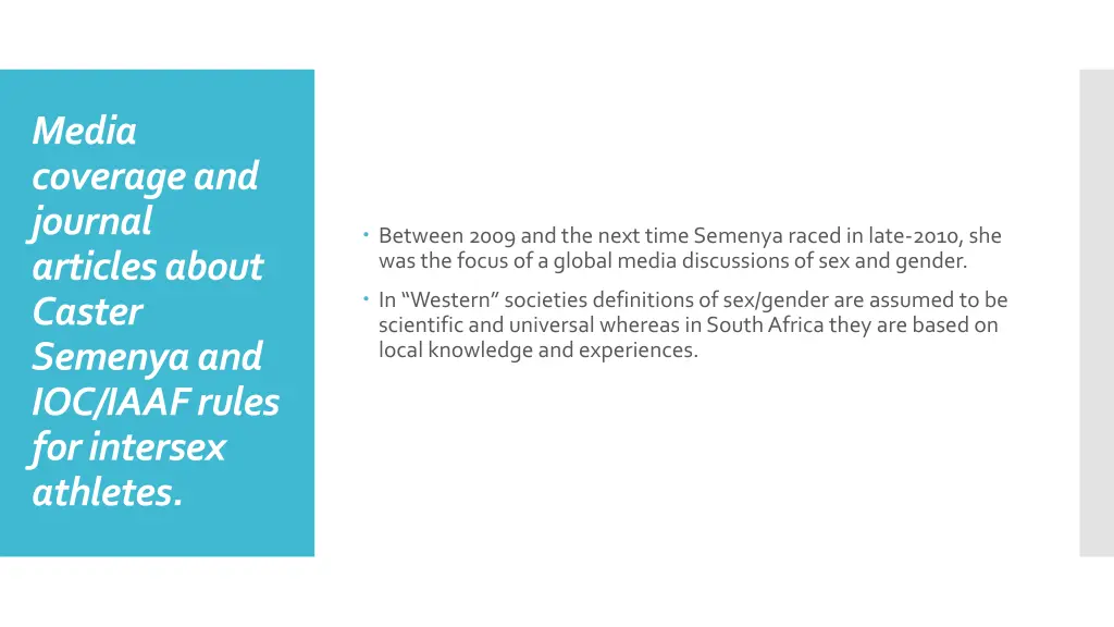 media coverage and journal articles about caster