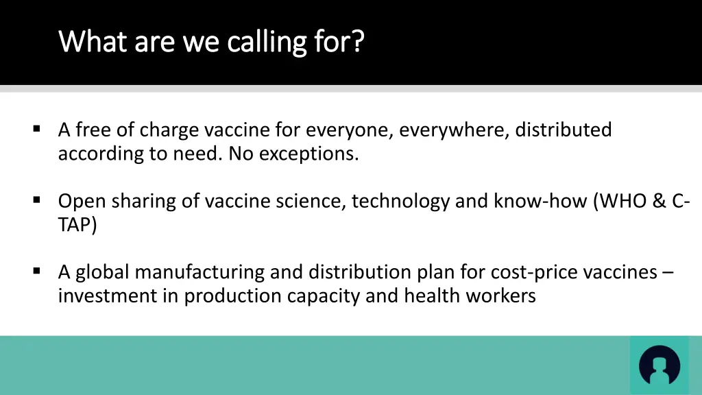 what are we calling for what are we calling for