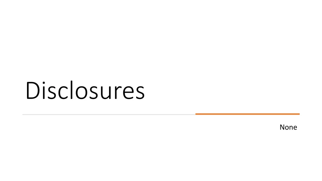 disclosures