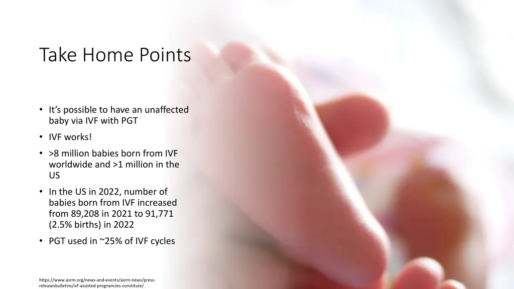 take home points