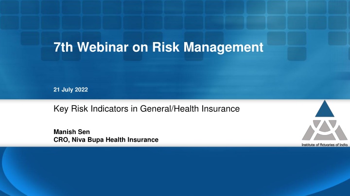 7th webinar on risk management