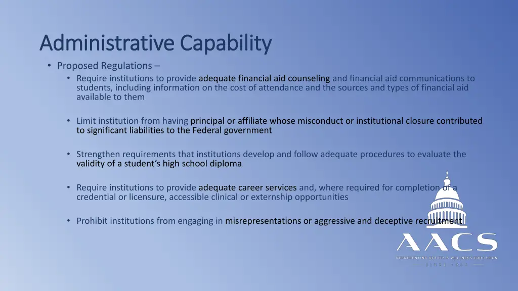 administrative capability administrative