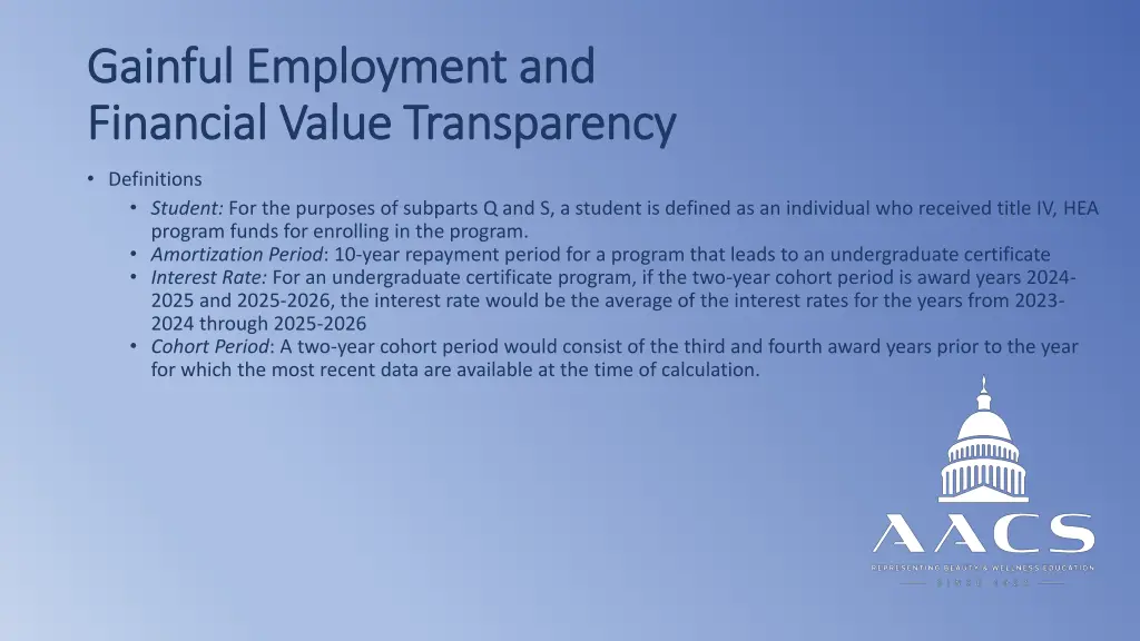 gainful employment and gainful employment 3