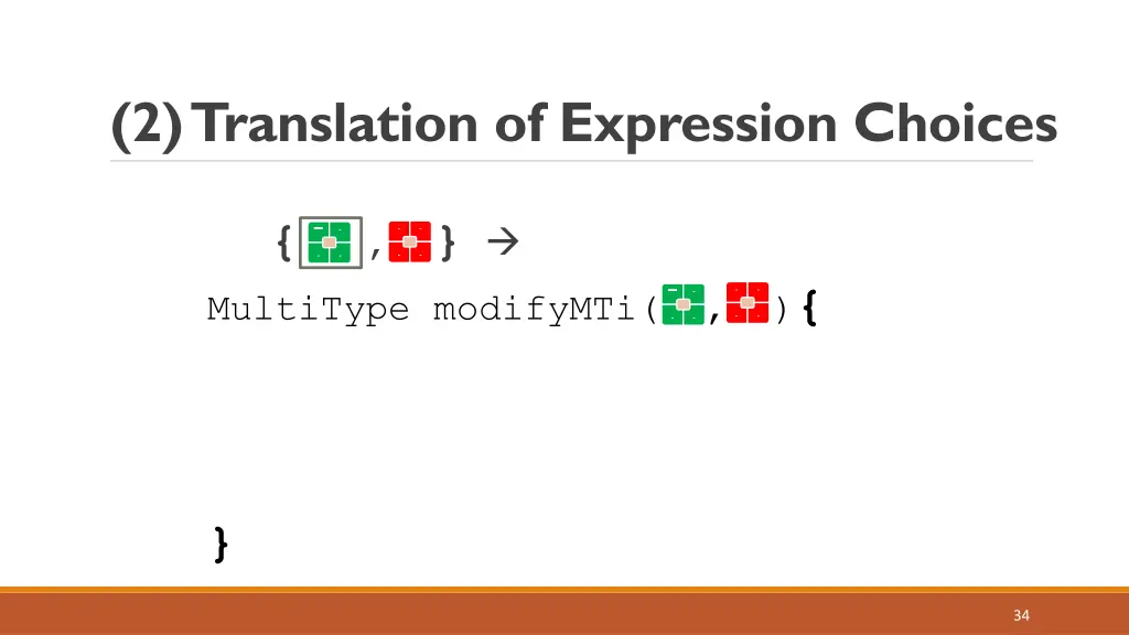 2 translation of expression choices