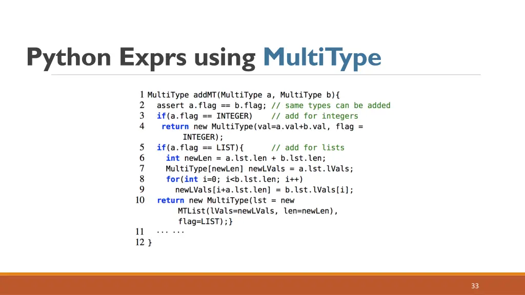 python exprs using multitype 2