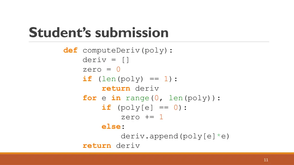 student s submission