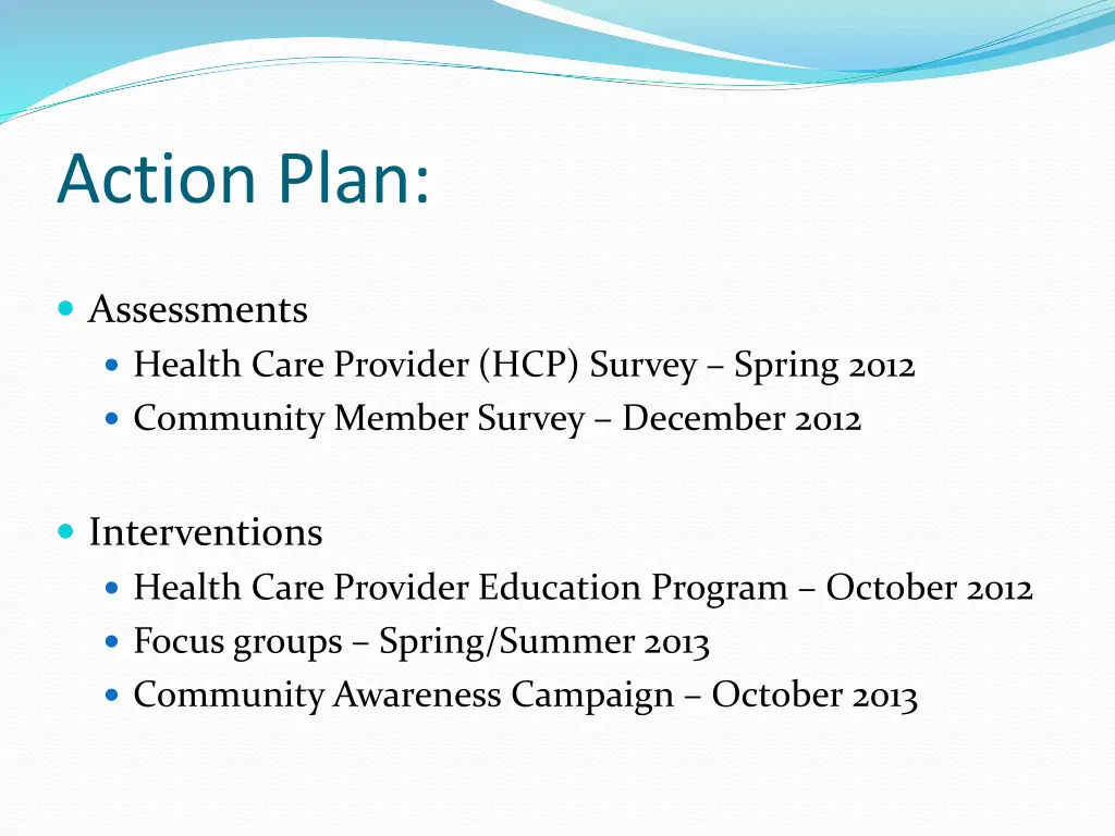 action plan