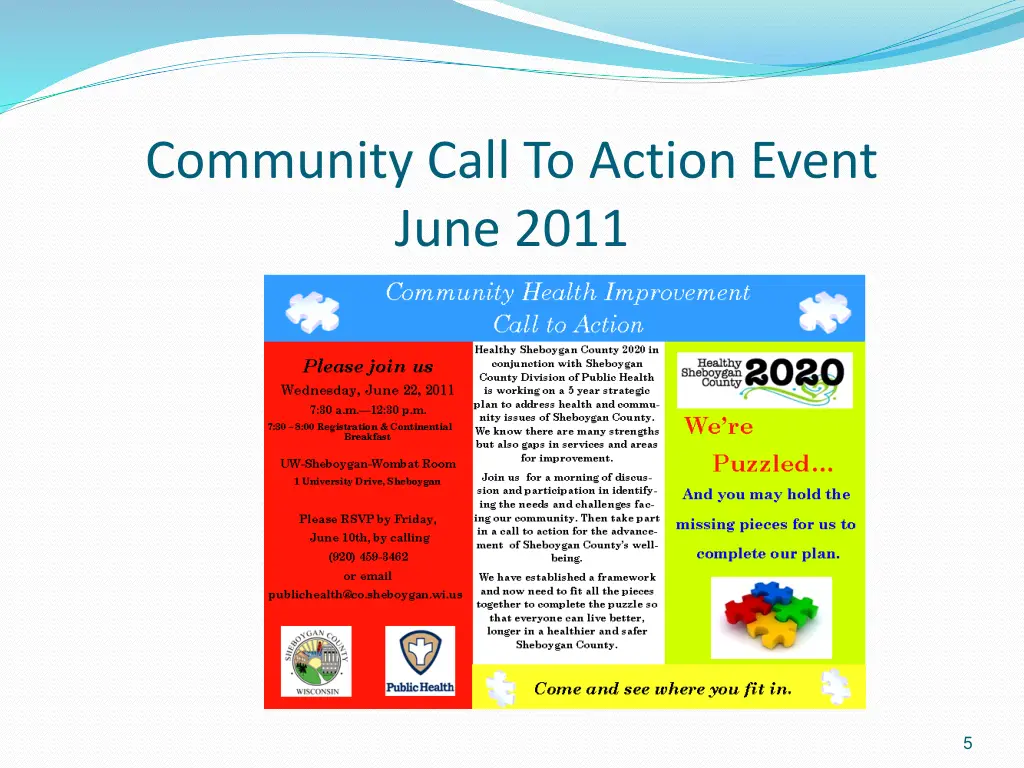 community call to action event june 2011