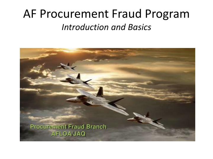 af procurement fraud program introduction