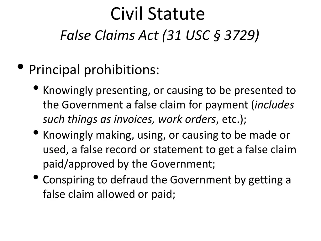 civil statute