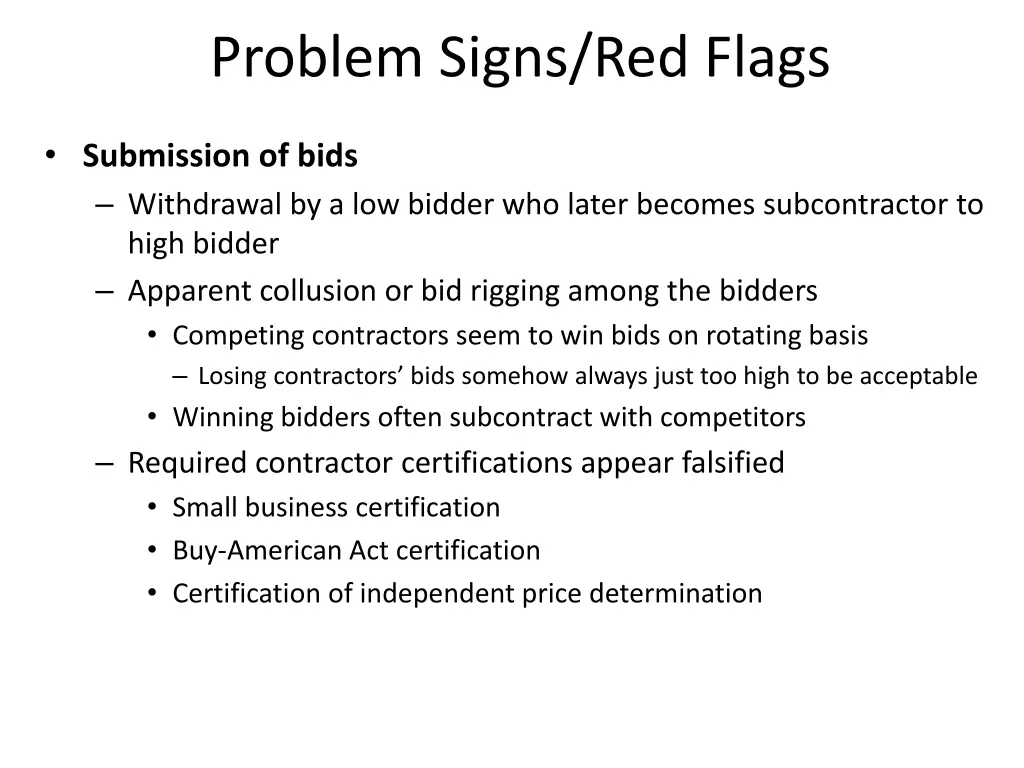 problem signs red flags 2