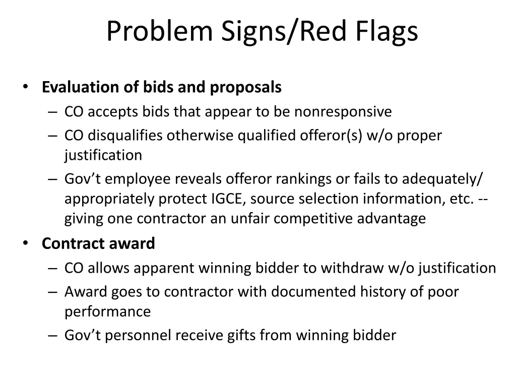 problem signs red flags 3