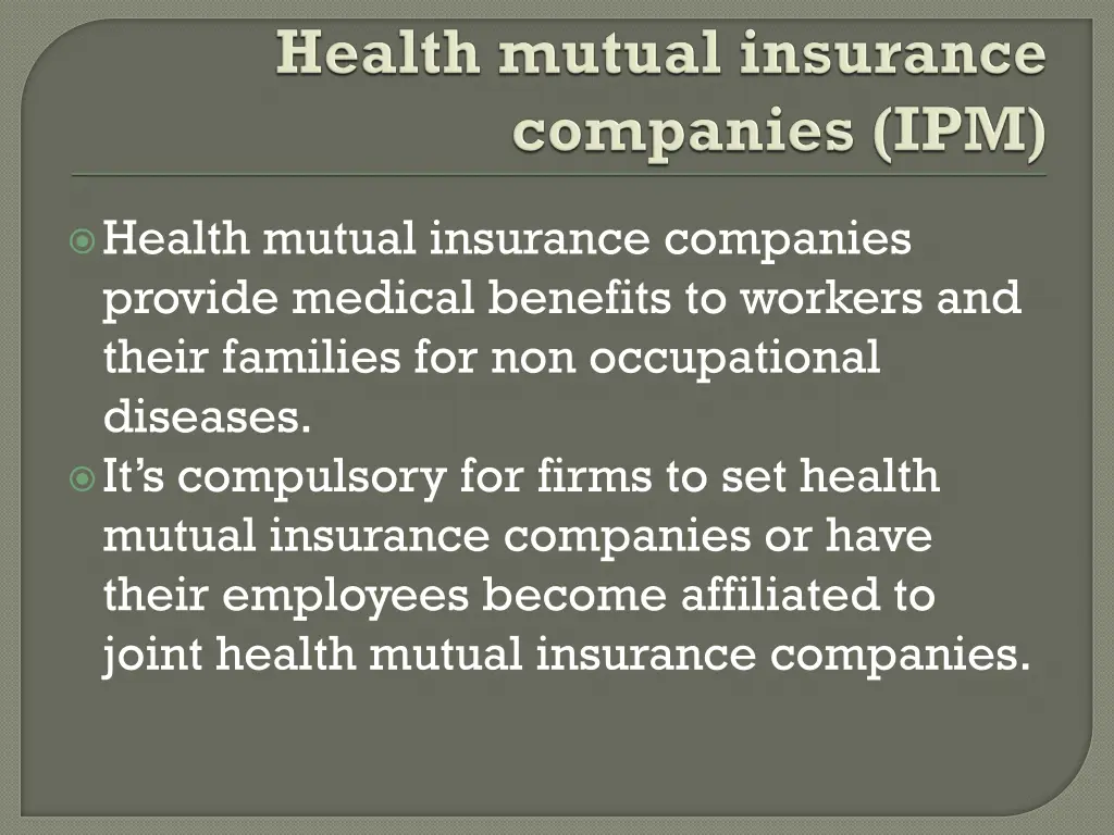 health mutual insurance companies provide medical