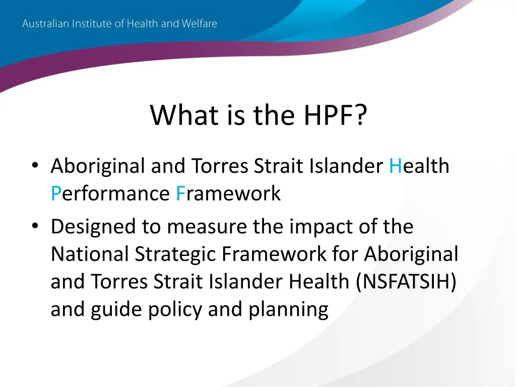 what is the hpf