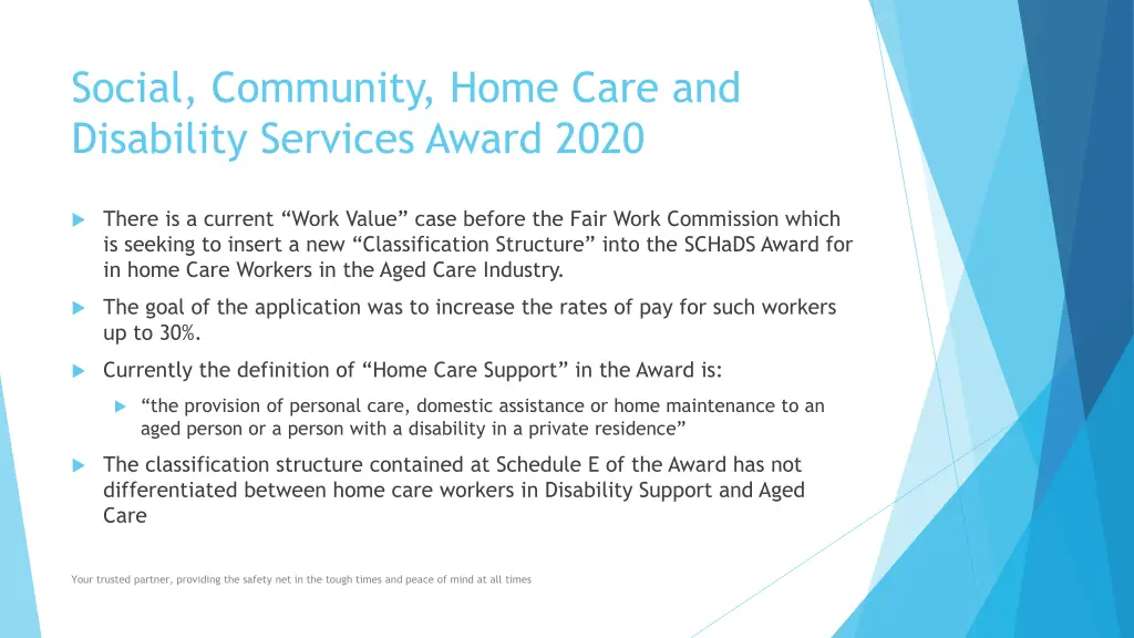 social community home care and disability