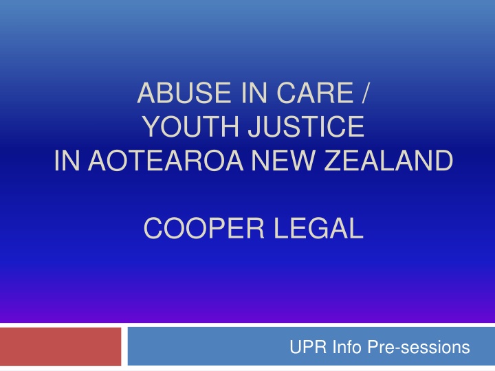 abuse in care youth justice in aotearoa