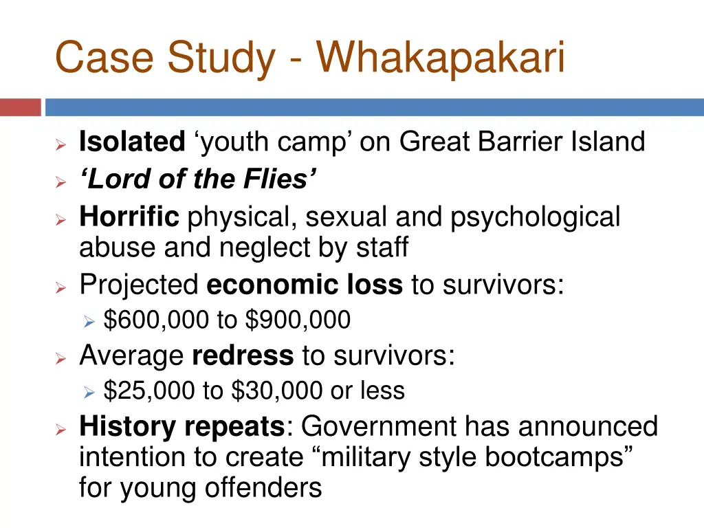 case study whakapakari