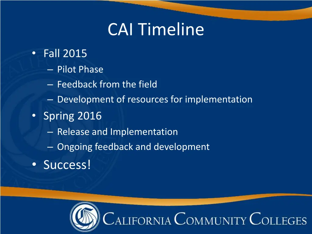 cai timeline 1