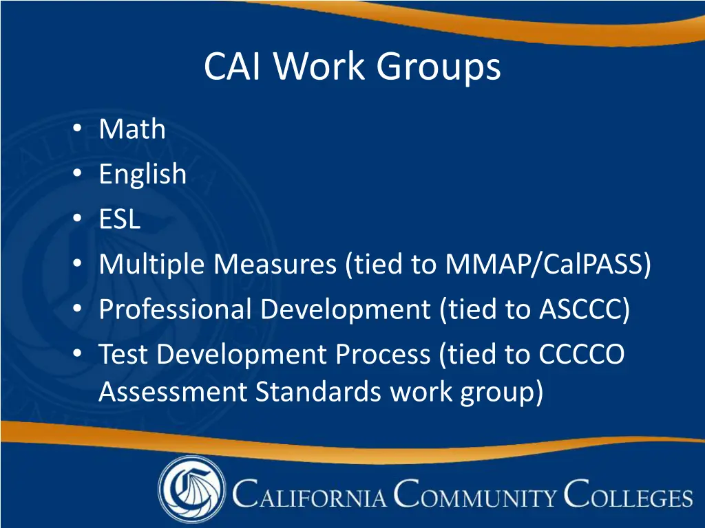cai work groups