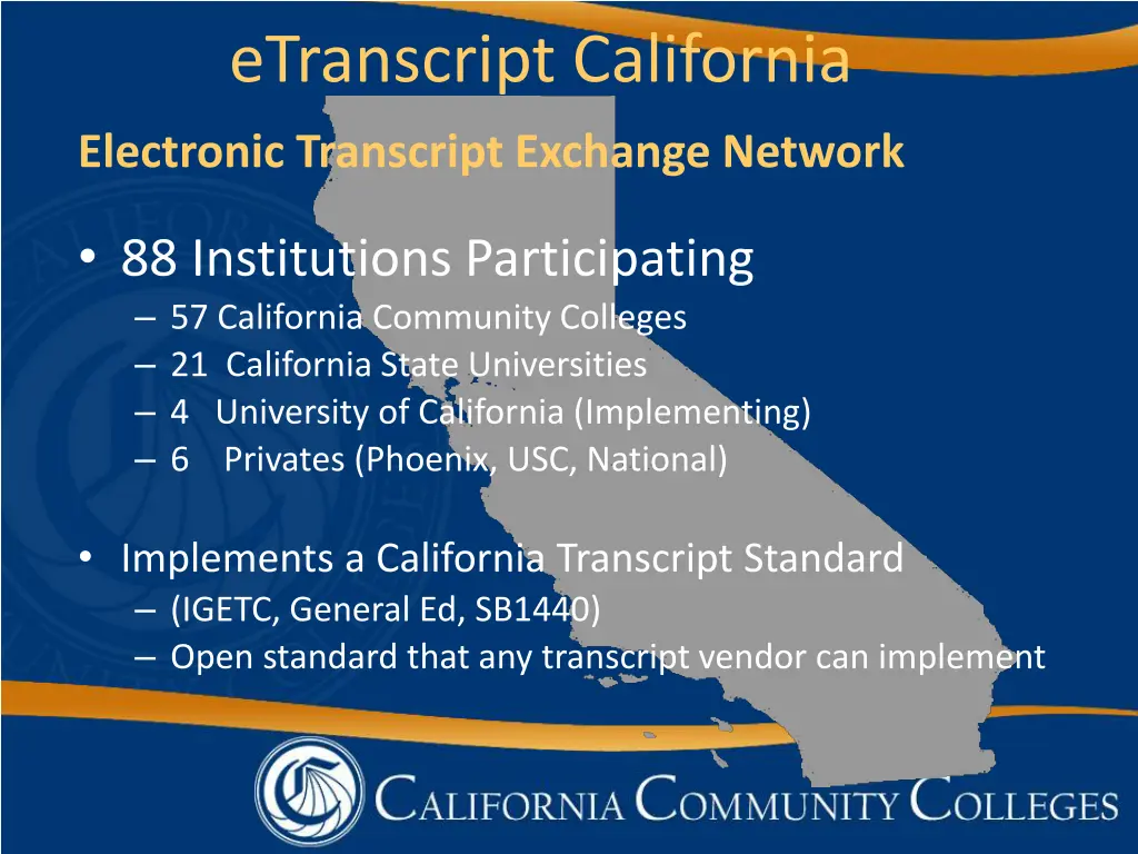 etranscript california