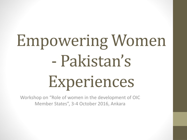 empowering women pakistan s experiences