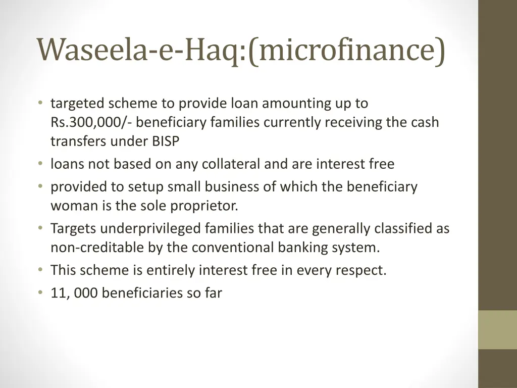 waseela e haq microfinance
