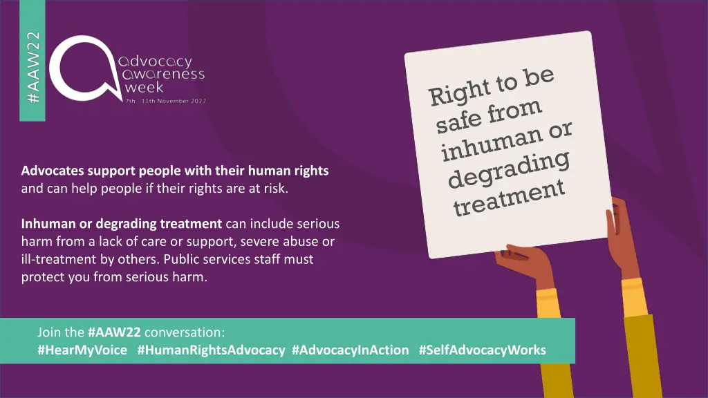 advocates support people with their human rights 1