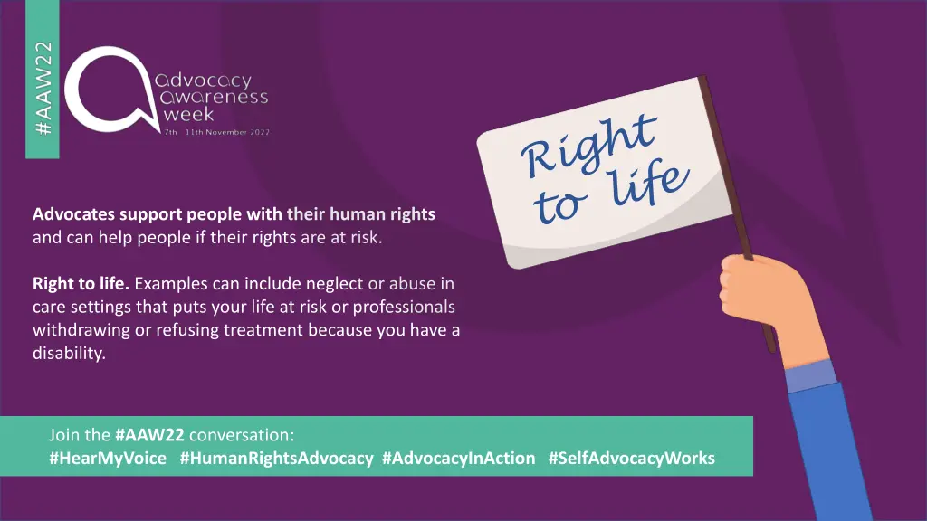 advocates support people with their human rights