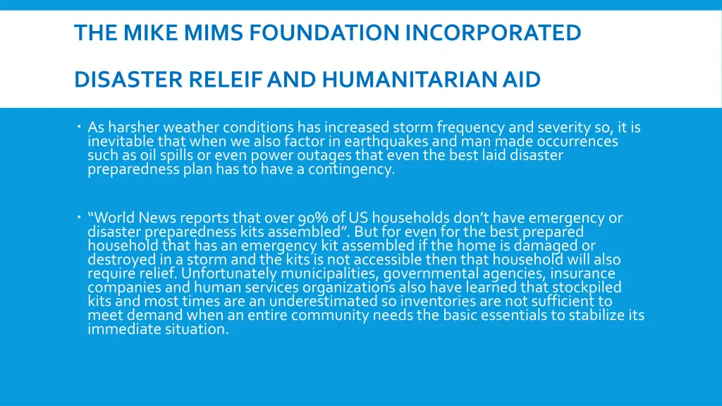 the mike mims foundation incorporated 7