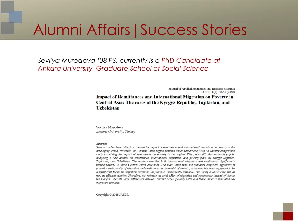 alumni affairs success stories 1