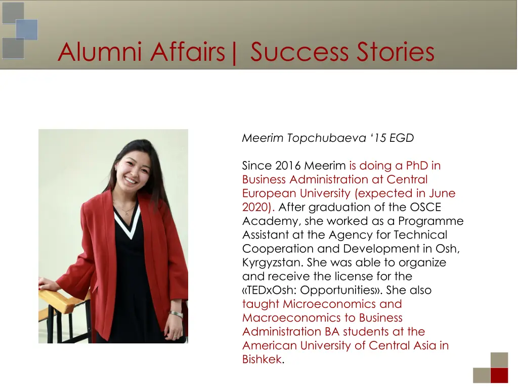 alumni affairs success stories 2