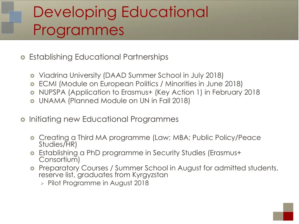 developing educational programmes 3