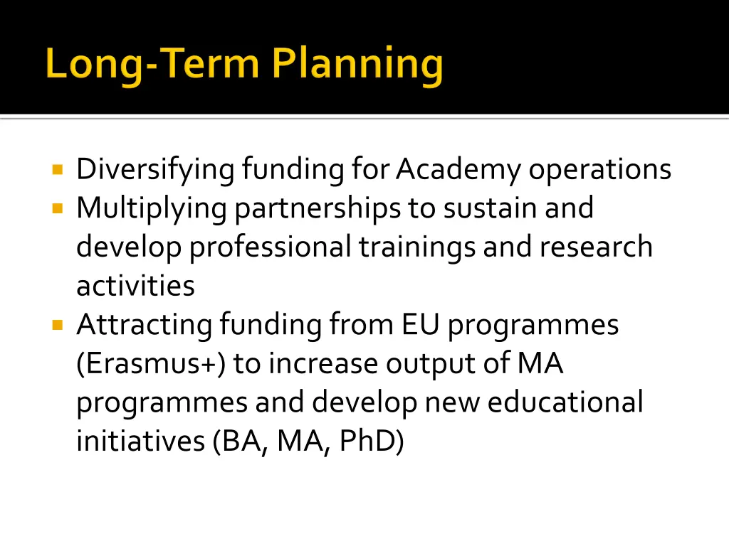 diversifying funding for academy operations