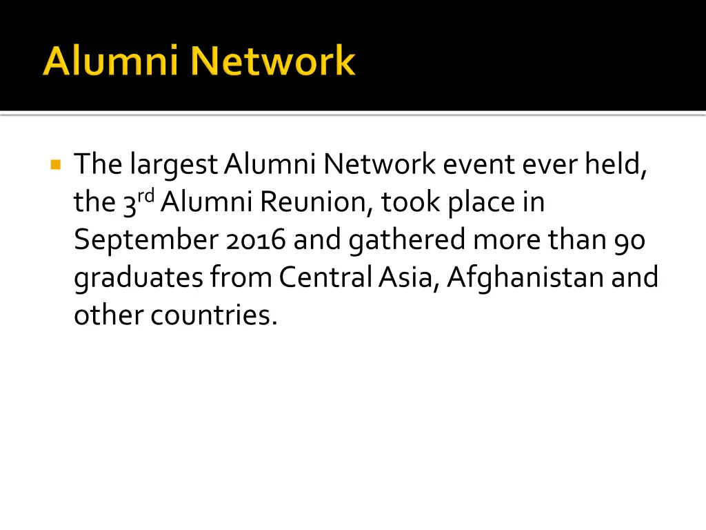 the largest alumni network event ever held