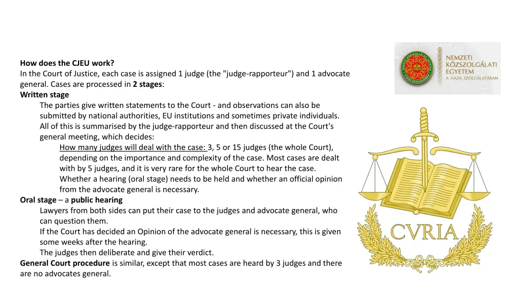 how does the cjeu work in the court of justice