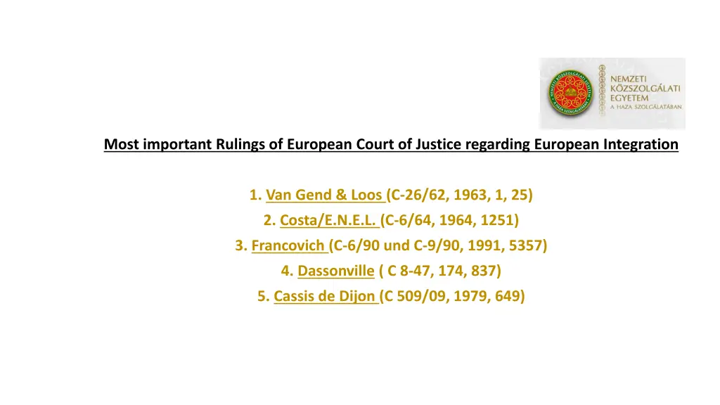 most important rulings of european court