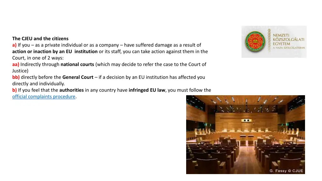 the cjeu and the citizens a if you as a private