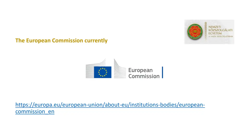 the european commission currently