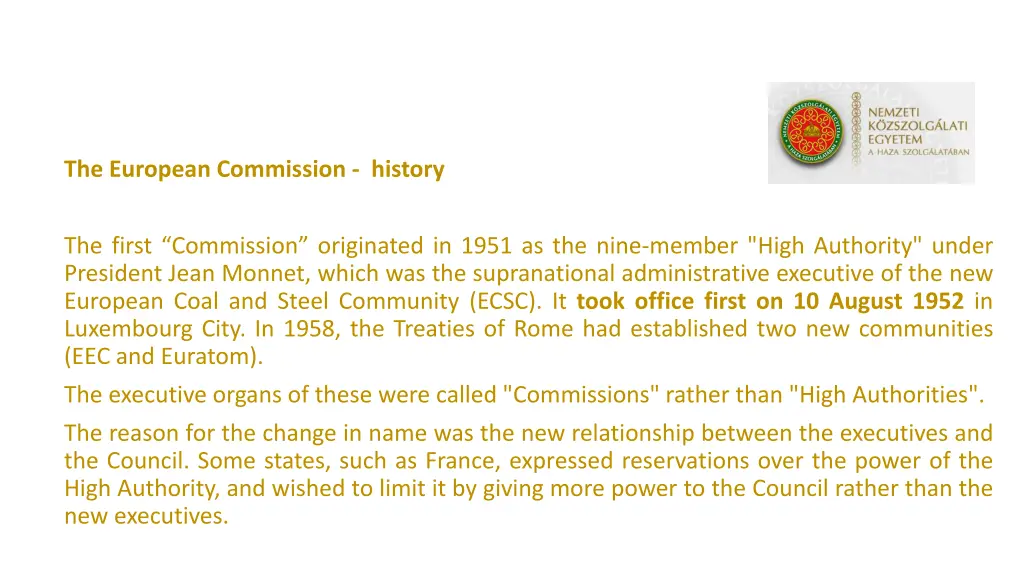 the european commission history