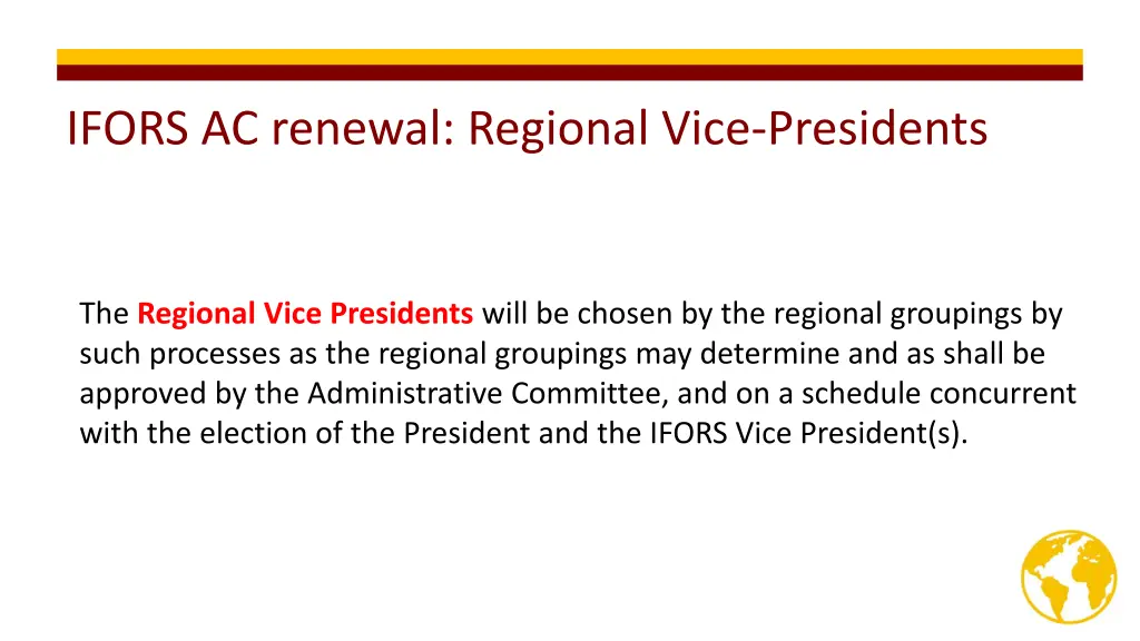 ifors ac renewal regional vice presidents